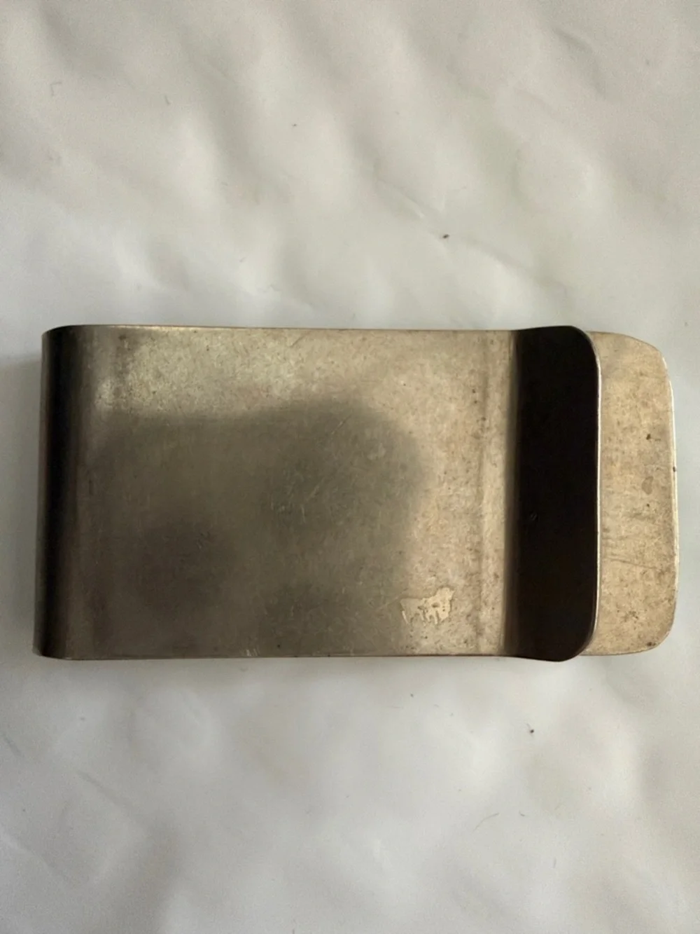 Vintage Native Turquoise and Mother of Pearl Inlay Money Clip